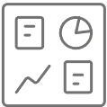 a black and white icon of a book with a clock