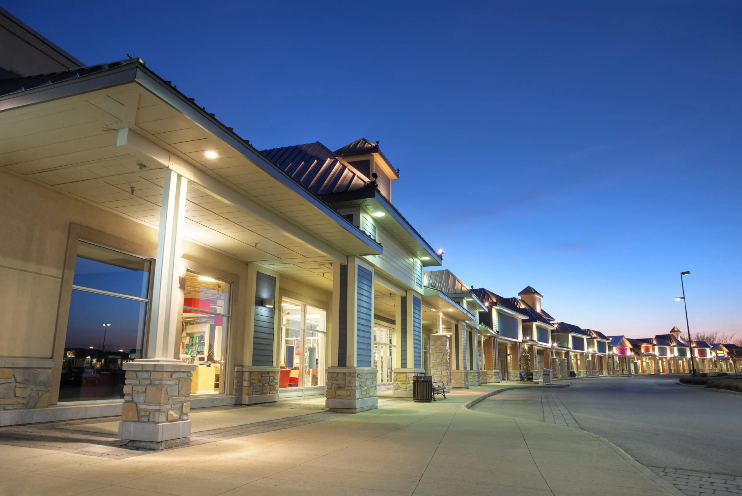 Image of retail shopping center.